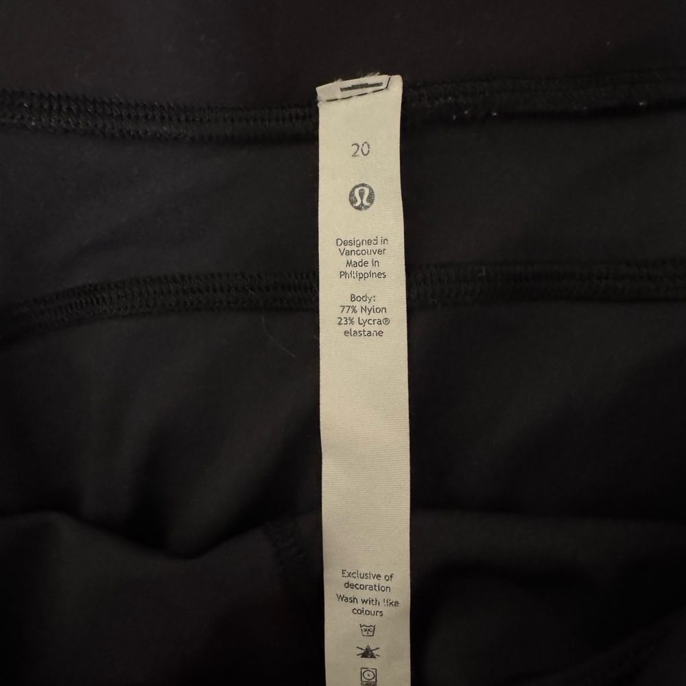 Lululemon Invigorate Black leggings 23” inseam
